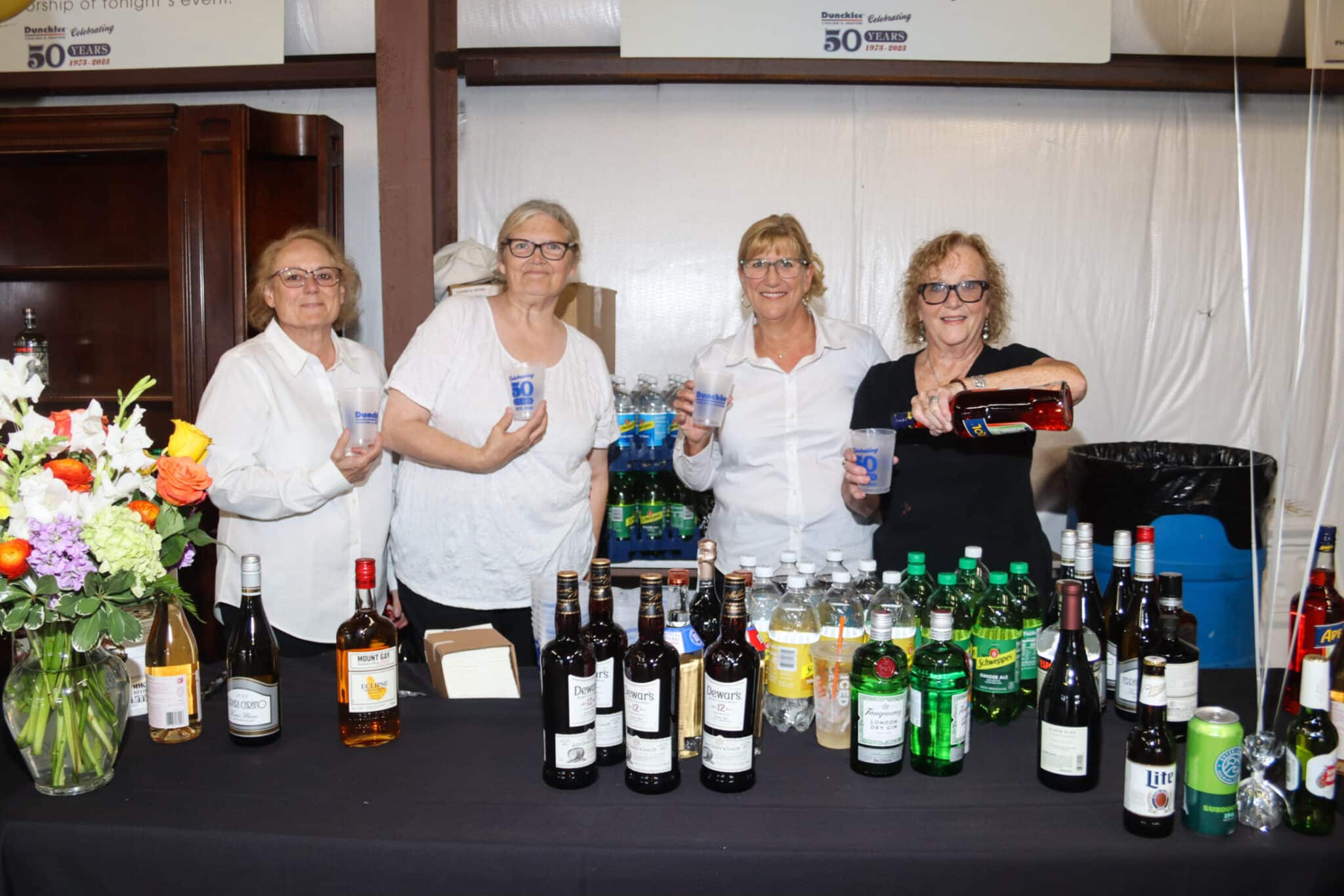 Anniversary Party Guests Mystic CT Guests enjoying the festivities and food at the Duncklee Cooling and Heating 50th anniversary in Mystic, CT