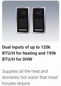 tankless-water-heaters-connecticut-dual-input Tankless water heater dual input system for heating and domestic hot water in Connecticut