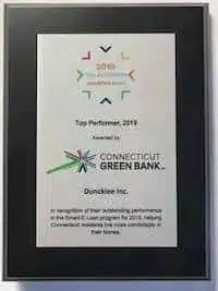 Jonathan Duncklee Top Performer Award at Connecticut